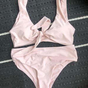 Zaful Swim Suit, pale pink, Size 4 (fits like small)
